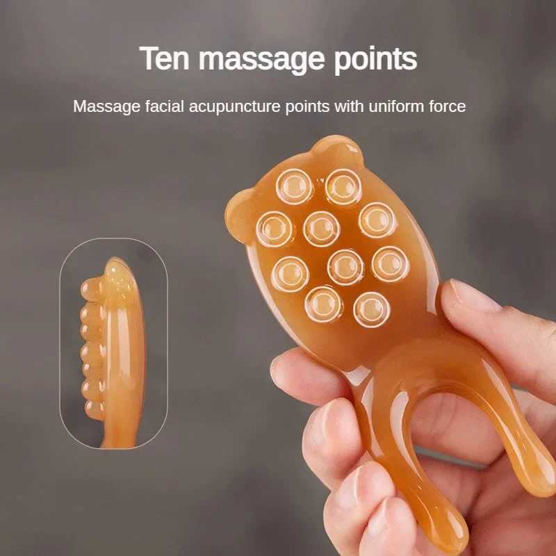 Resin Face Lifting Guasha Scraping Massage Facial Tools Massage Plate Reduce Puffiness Nose Lifting Nose Massager CL240824