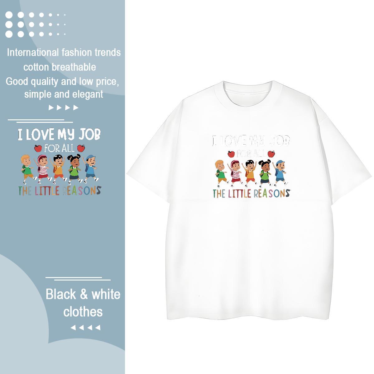 Designer Man T Shirts 230g Cotton letter Summer Casual Customized O Neck Short Sleeves Men Tees New Tee Shirt