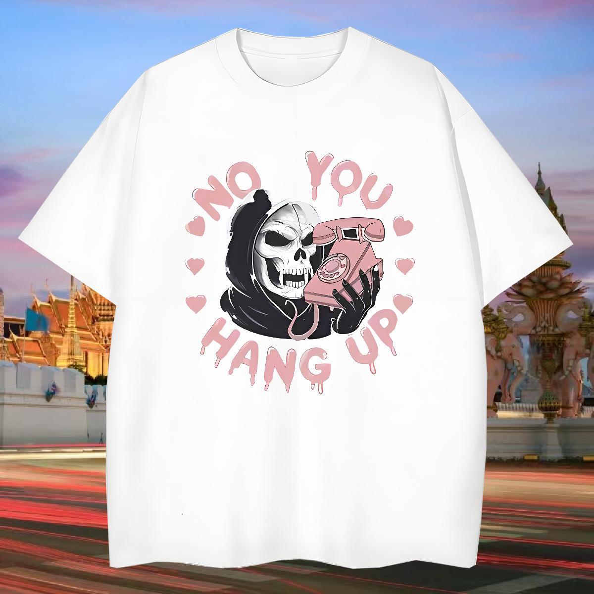 Popular T-Shirts 230g Pure Cotton skull Sport Graphic Breathable Short Sleeve Men Tops Tees Classic Casual Tshirts