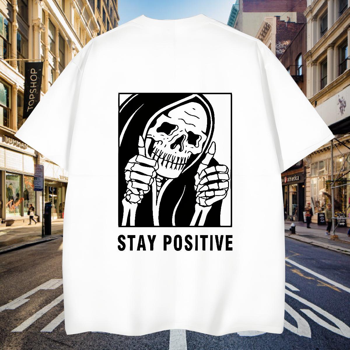 Designer T-Shirts 230g Pure Cotton skull Casual Custom Print Oversized Breathable Soft Tshirts Brand Top Tees