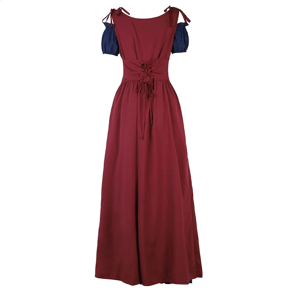 Retro womens clothing Irish medieval dresses Victorian Halloween roleplaying costumes makeup party w240824