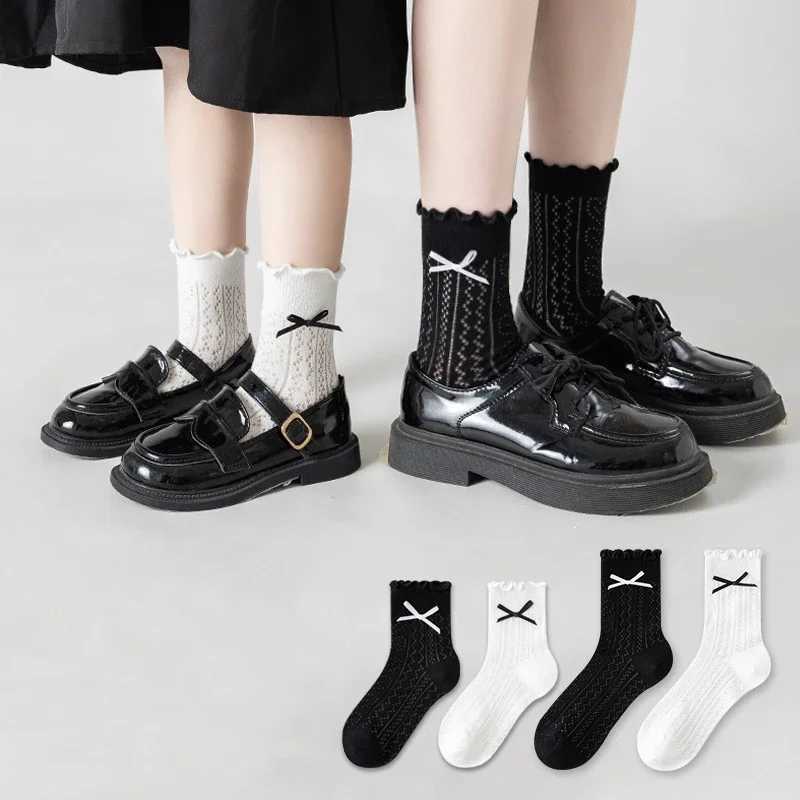 Korean Baby Children Girl Cute Socks Kids Mesh Breathable School Uniform Stockings Princess Long Socks Moms Parent-Child Socks CL240824