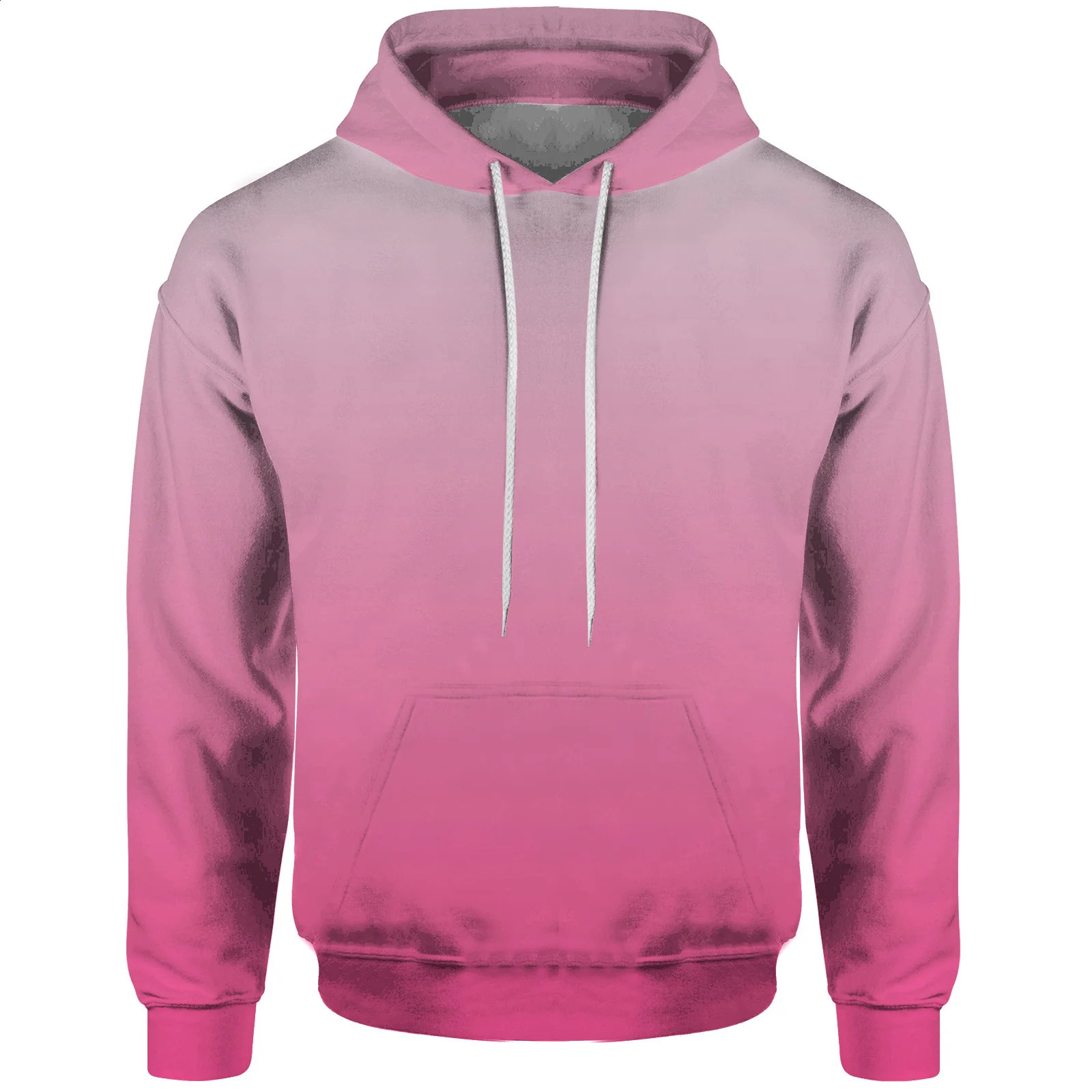 Comfortable Mens Hooded Sweatshirt 3D Digital Printing Hoodies and Sweatshirts for Couples Classic Solid Color Style 240823