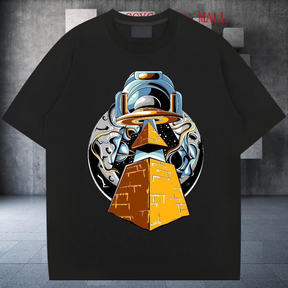Soft T-Shirts 100% Cotton 230g ET Casual Beach Custom Cartoon Breathable Short Sleeve Men Tshirts DIY Tees