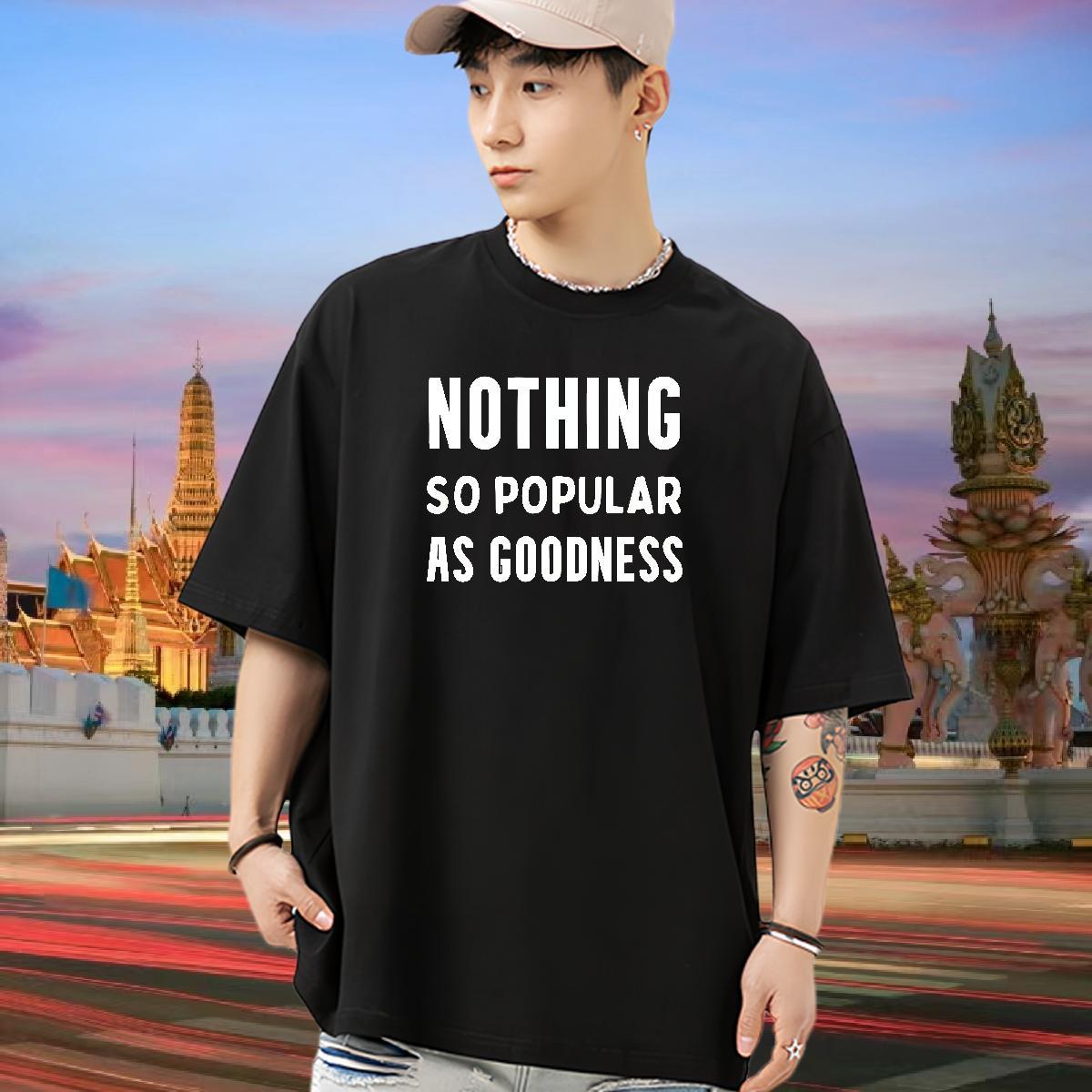 Cool Design Men T Shirts 230g Cotton letter Summer Casual Customized Round Neck Short Sleeve Mens Tshirts 2024 Tops Tees