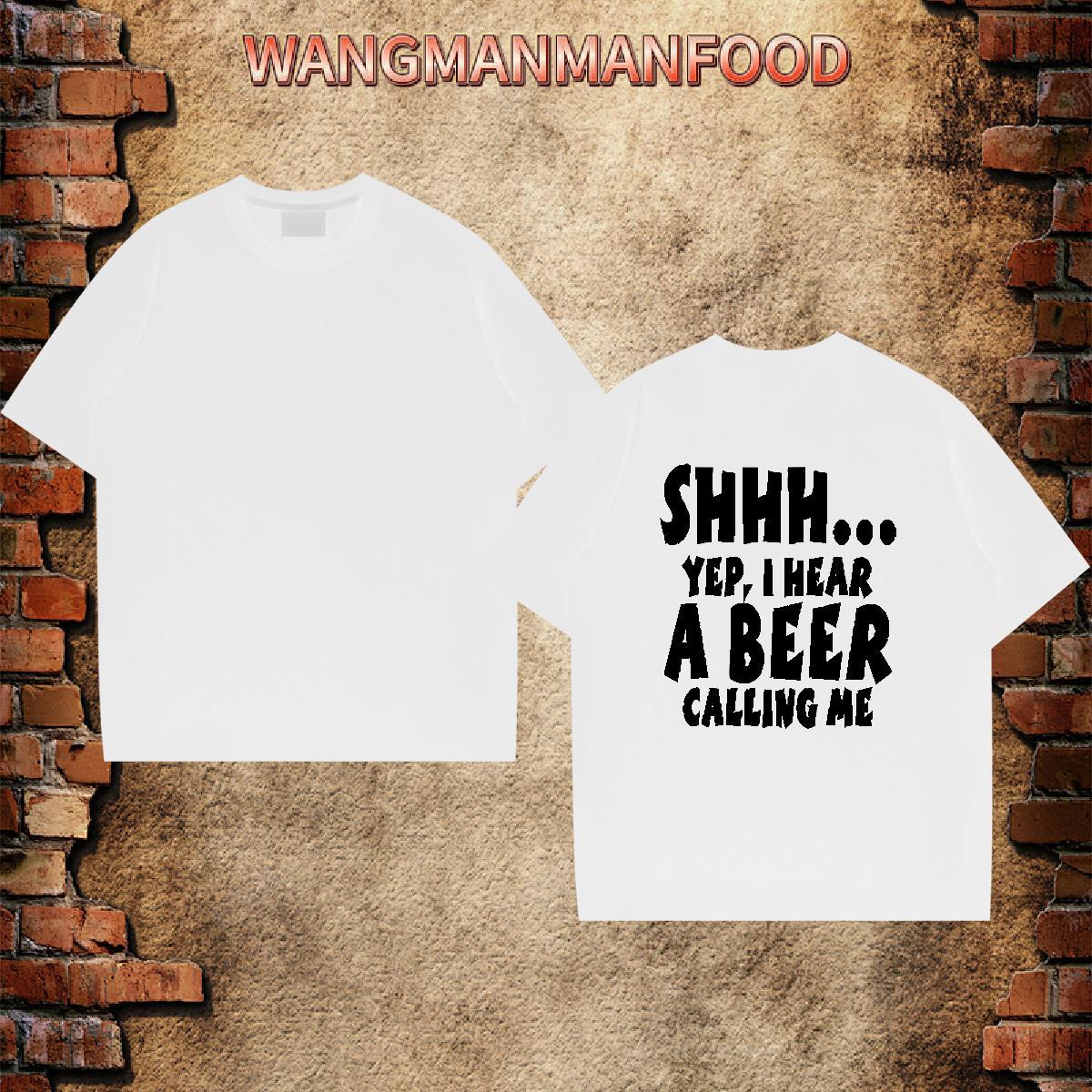 Loose T Shirt For Man 230g Pure Cotton letter Casual DIY Printed Breathable Soft Men Tshirts Stylist Tops Tees