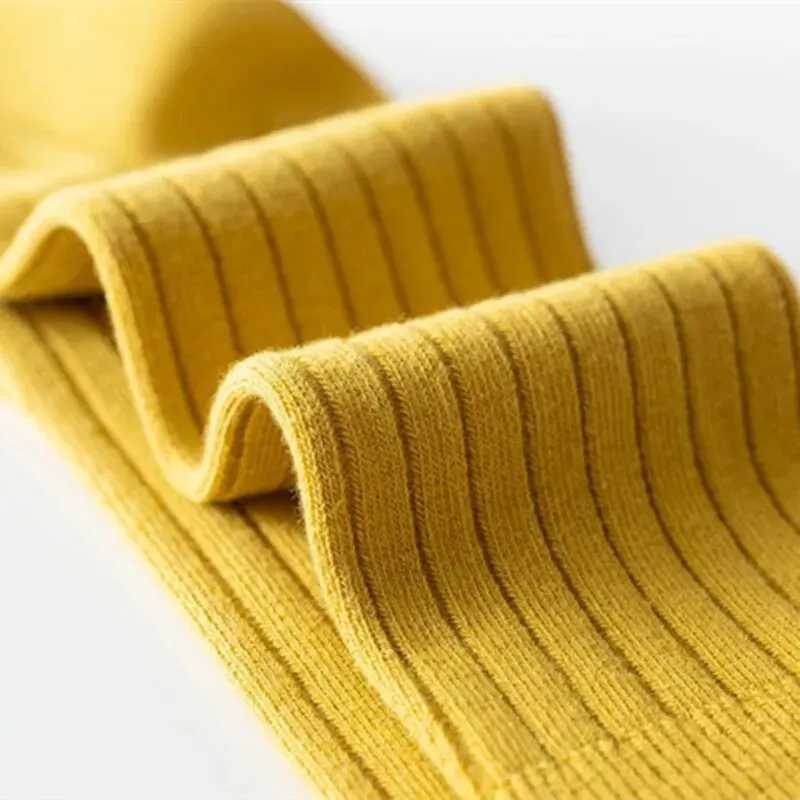 3Pairs/Lot Baby Knee High Socks Kids Girls Boys Soft Cotton Long Sock Cute Spanish Stripe Solid Children Socken For 0-8Years CL240824