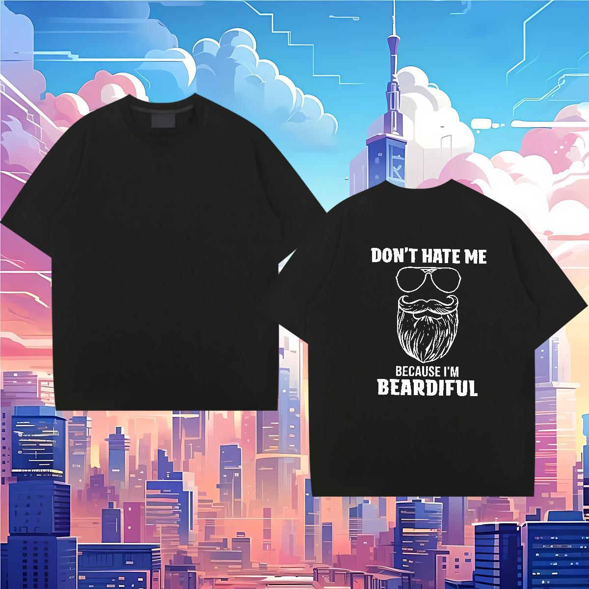Comfortable Man T Shirts 230g Cotton letter Street wear Hip Hop Anime Print O Neck Short Sleeves Couples T Shirts Fashion New Tees