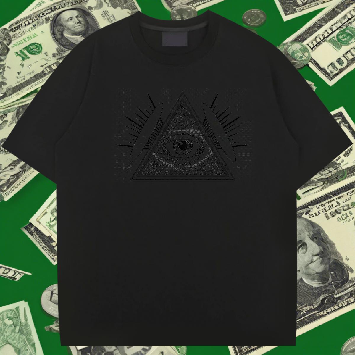 Brand T-Shirts 230g Cotton eye of the devil Summer Casual Custom Anime Short Sleeve Soft Tshirts Free Shipping Tops Tees