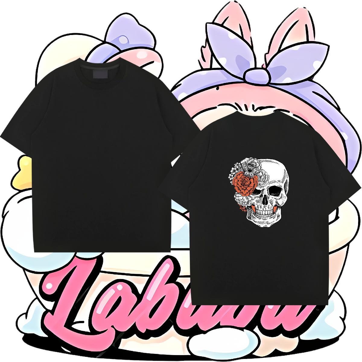 Cool Design Mens T Shirts 230g Cotton flower Casual Daily Wear Custom Print Plus Size Short Sleeve Soft Couples T Shirts New Designer Tees