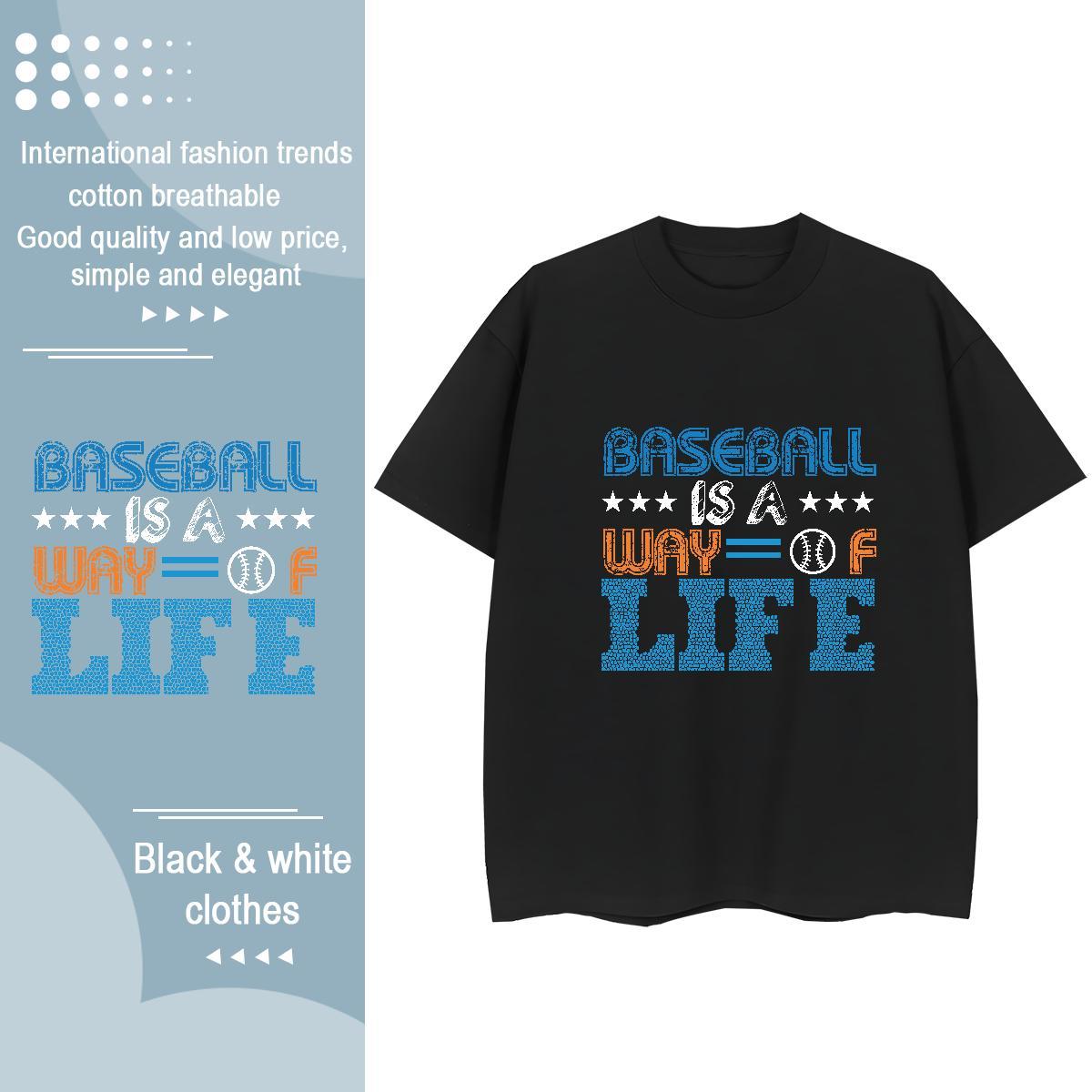 Loose Tshirt for Man Woman 230g Pure Cotton letter Spring Summer T-Shirts Crew Neck Breathable DIY Printed Clothes Shirt