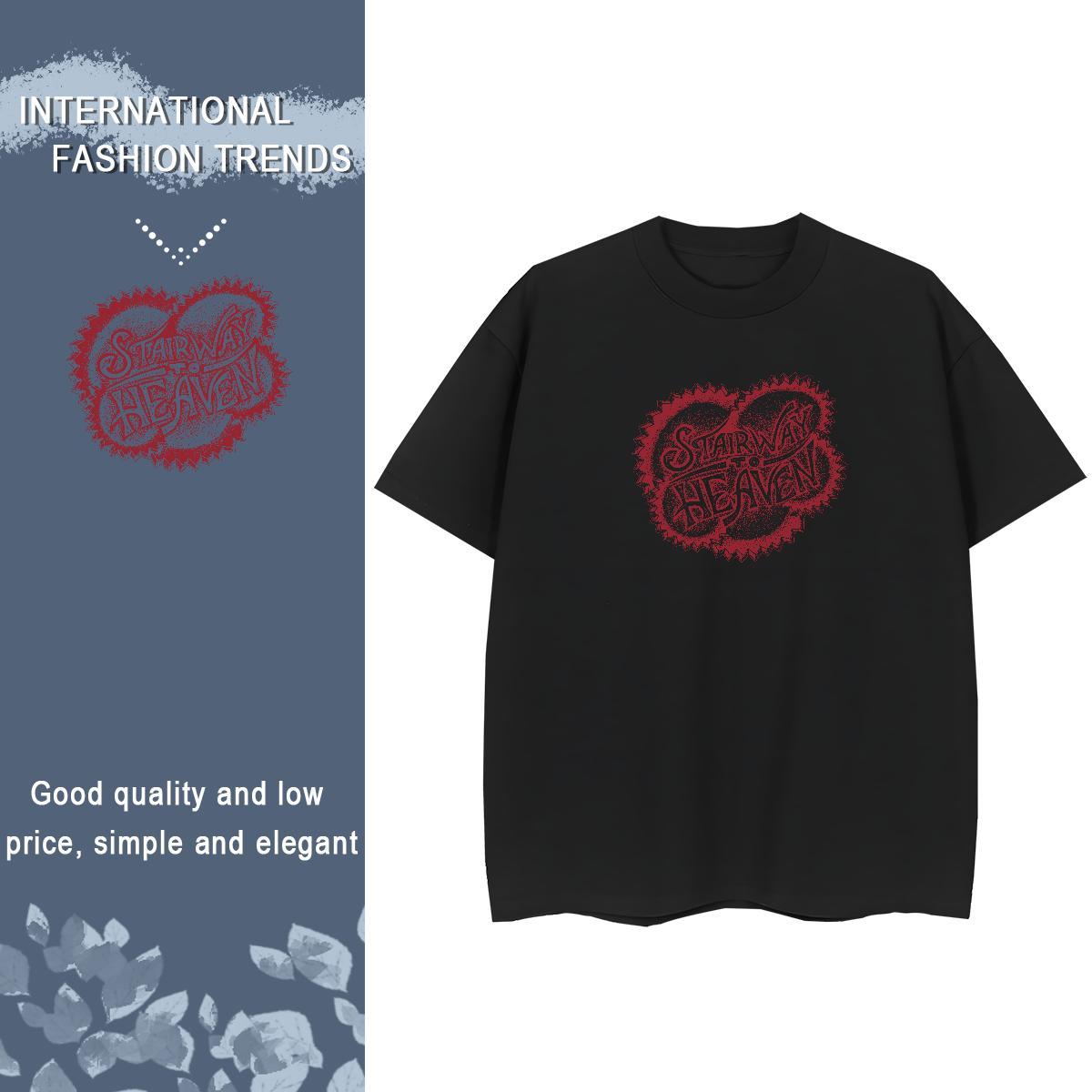 Nice Tshirt for Man Woman 230g Pure Cotton letter High Street Hip Hop Women T Shirts O Neck Short Sleeves Skull Top Tees