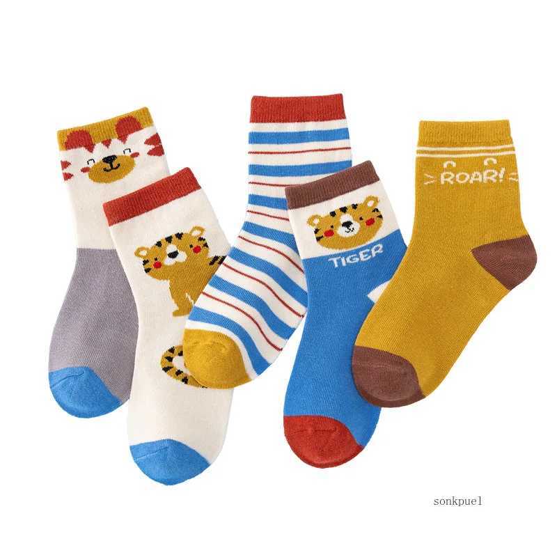 5Pairs Baby Socks Newborn Baby Boy Cute Short Sock 0-1-3-10Y Kids Cotton Toddler Cartoon Soft Childrens Sports Socks for Girls CL240824