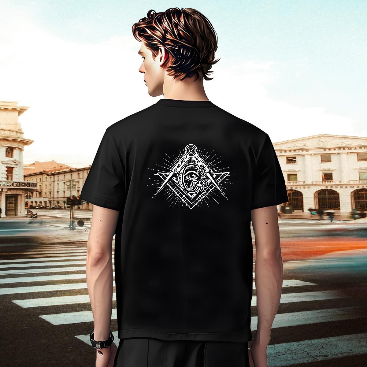 Comfortable T Shirt For Man 230g 100% Cotton eye of the devil Hip Hop Custom Printing Short Sleeve O-Neck Men Tees 2024 Designer Tops Shirt