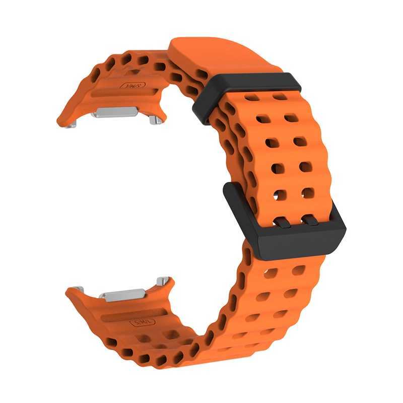 1 1. Suitable for Samsung Galaxy Watch Ultra 47mm strap accessories sports silicone bracelet Correa suitable for Samsung Galaxy Ultra 47 W240824