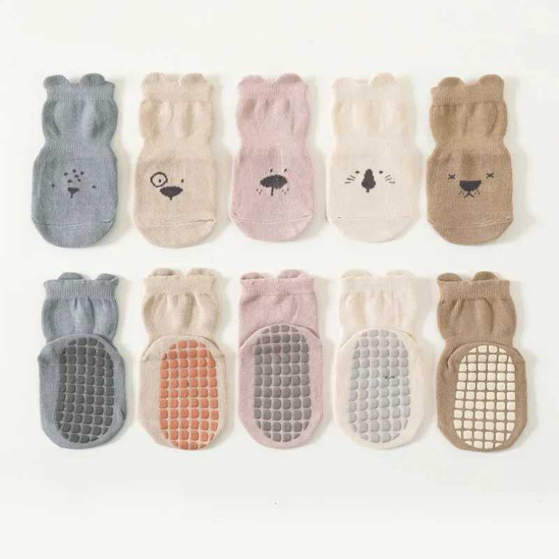 Spring Summer Autumn Baby Girls Socks Children Kids Floor Socks Boy Non-Slip Toddler Trampoline Socks Newborn Cartoon Shoes CL240824