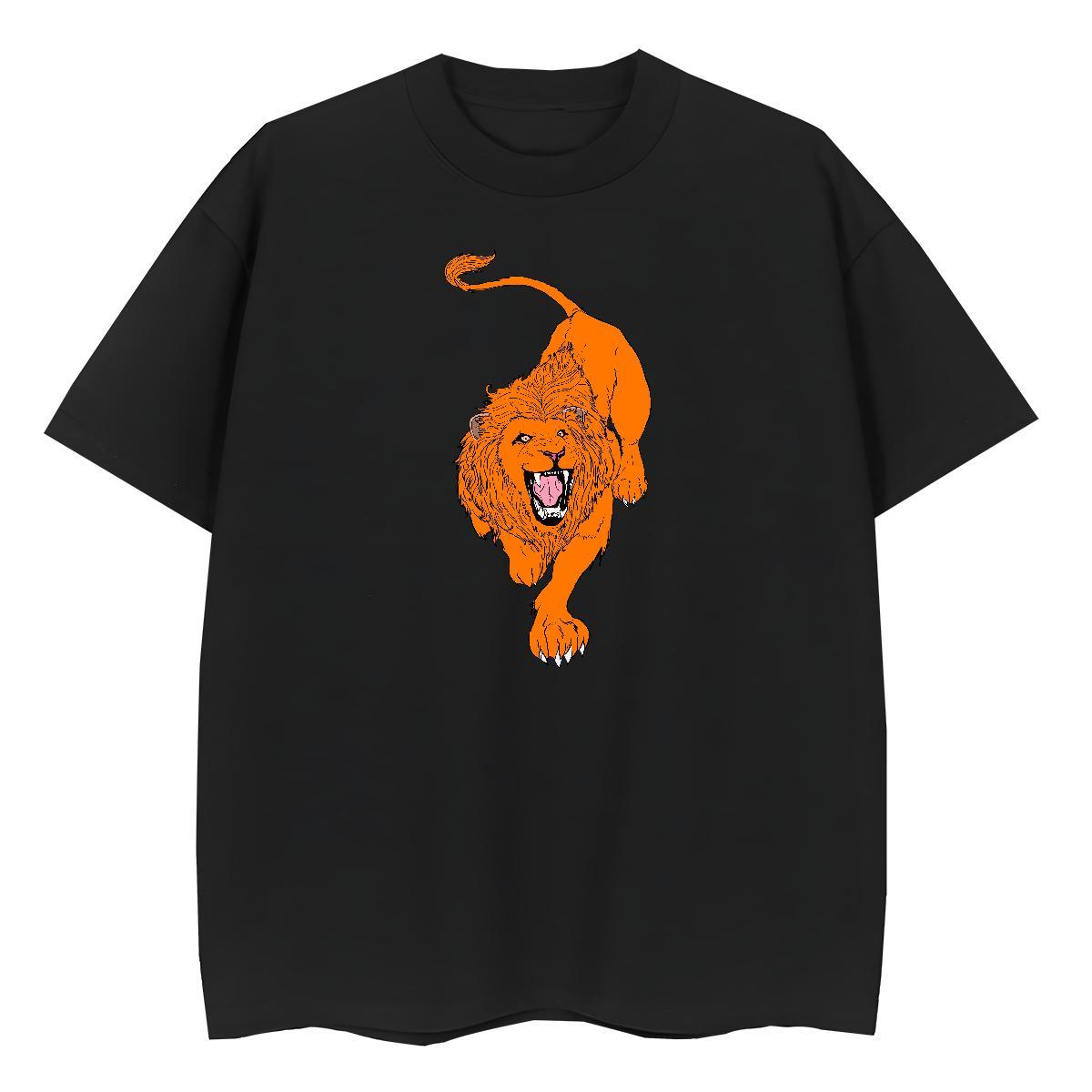 New Designer Men Tshirts tiger Hip Hop 230g 100% Cotton Clothings Breathable Crew Neck Brand T Shirt For Man Custom Print Oversized