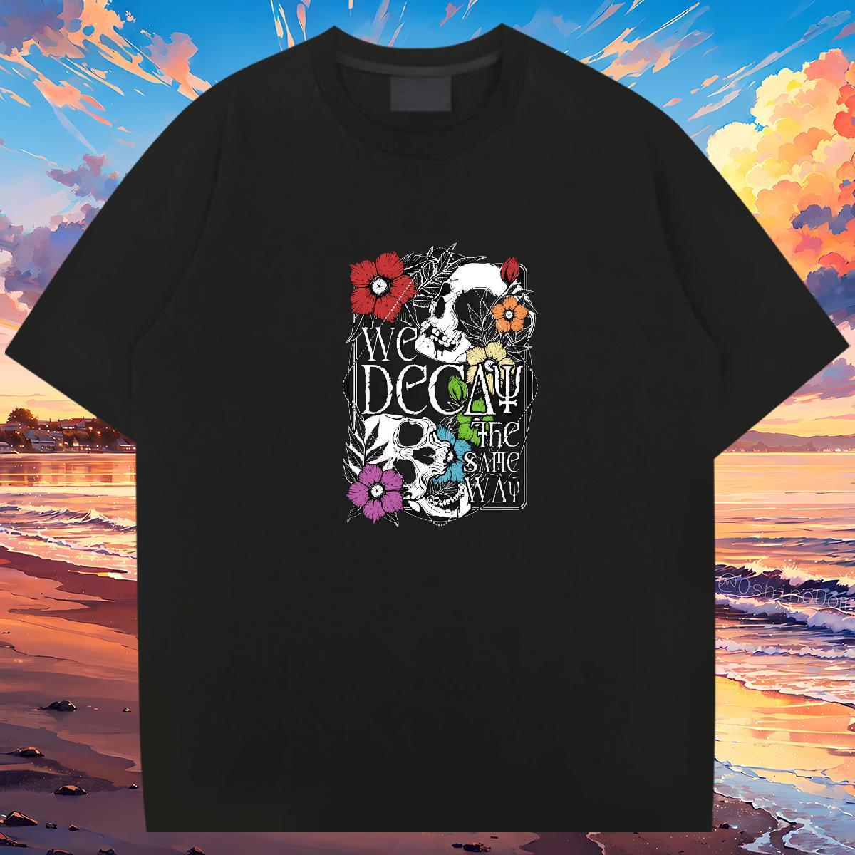 Unisex T Shirt For Man 230g Cotton skull Sport Custom Big Size Short Sleeve Soft Men Tshirts Designer Tops Tees