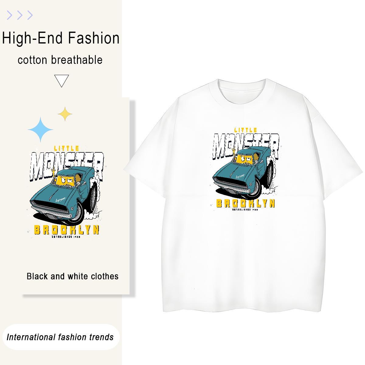 Lady Unisex Tshirts 100% Cotton 230g Plush Casual Daily Wear T Shirt For Woman Breathable Crew Neck DIY Logo Tees