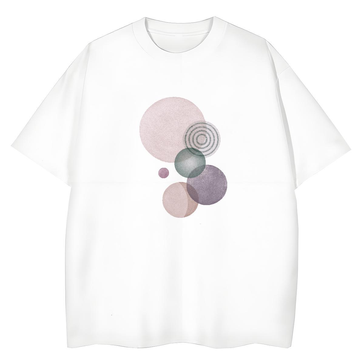 Lady Tshirt for Man Woman 100% Cotton 230g painting Outdoor Woman T Shirts Short Sleeve O-Neck Customized Print Wear