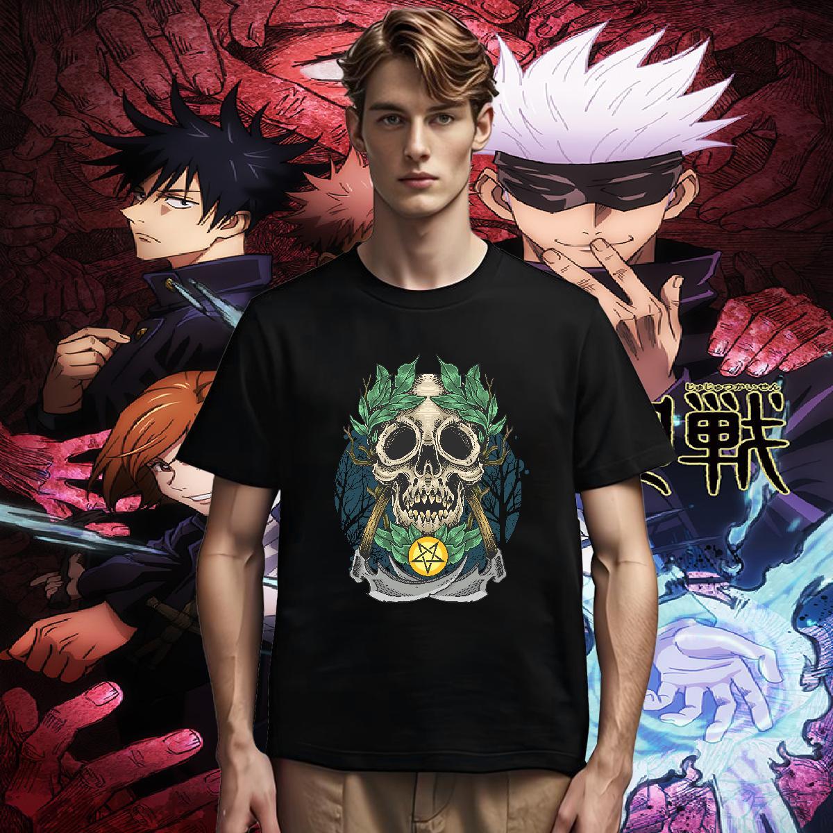 Cool Design Mens T Shirts 230g Cotton skull Home Outdoor Custom Printing Short Sleeve Soft Mens Tshirts Customized Tops Shirt