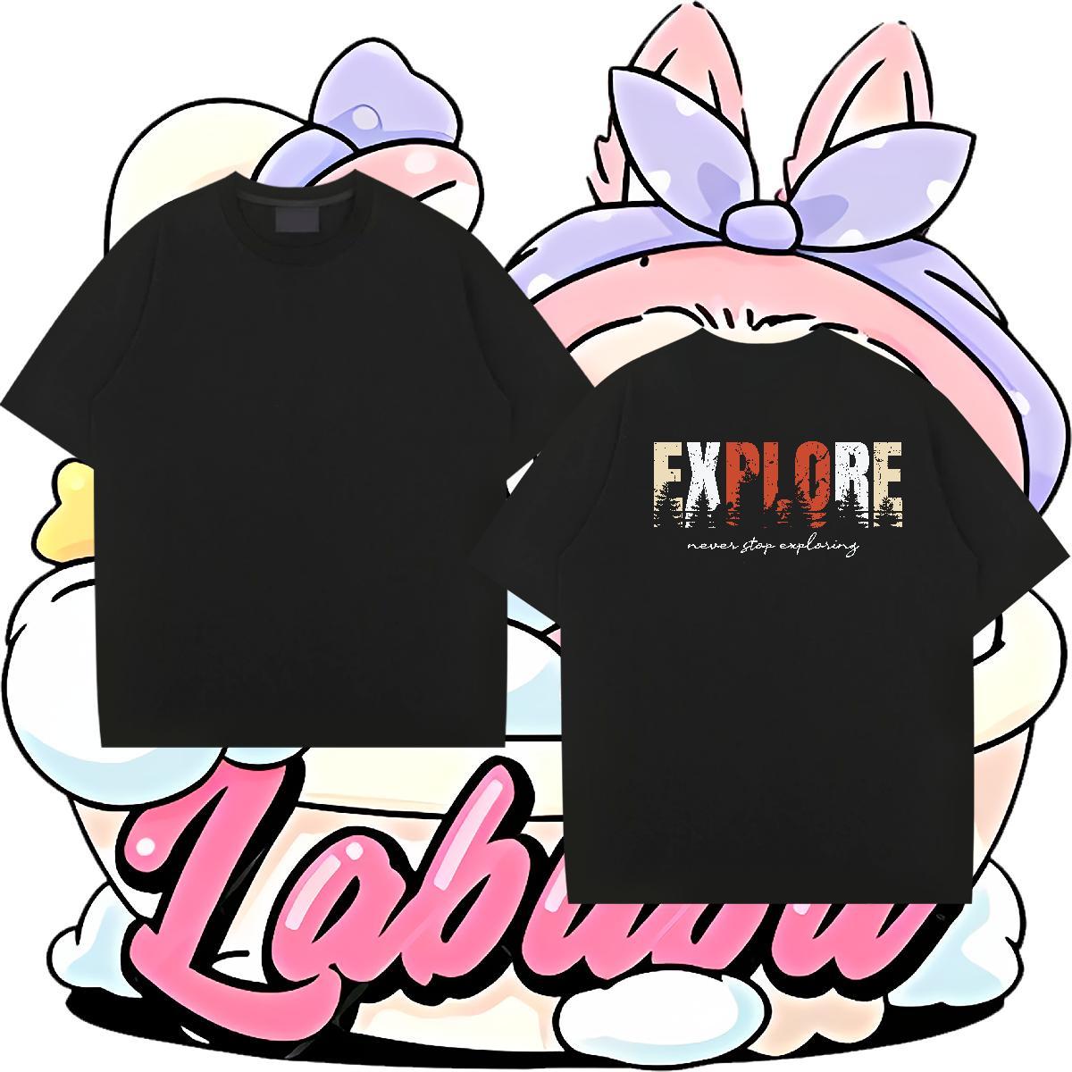 Unisex T Shirts Men 100% Cotton 230g letter Spring Summer Plus Size Custom Breathable Crew Neck Mens Tshirts Wholesale Top Tees