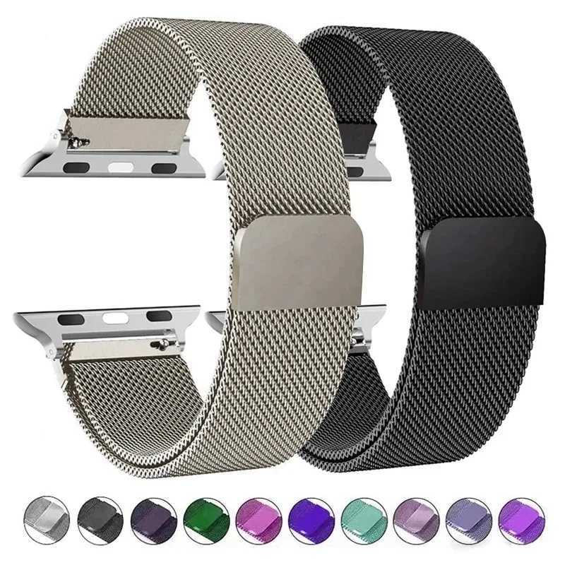 Milanese Strap For iwatch Band 45mm 44mm 40mm 49mm 41mm 38mm 42 44 mm Bracelet iwatch Series 9 3 6 5 SE 7 8 Ultra 2 strap Z240824