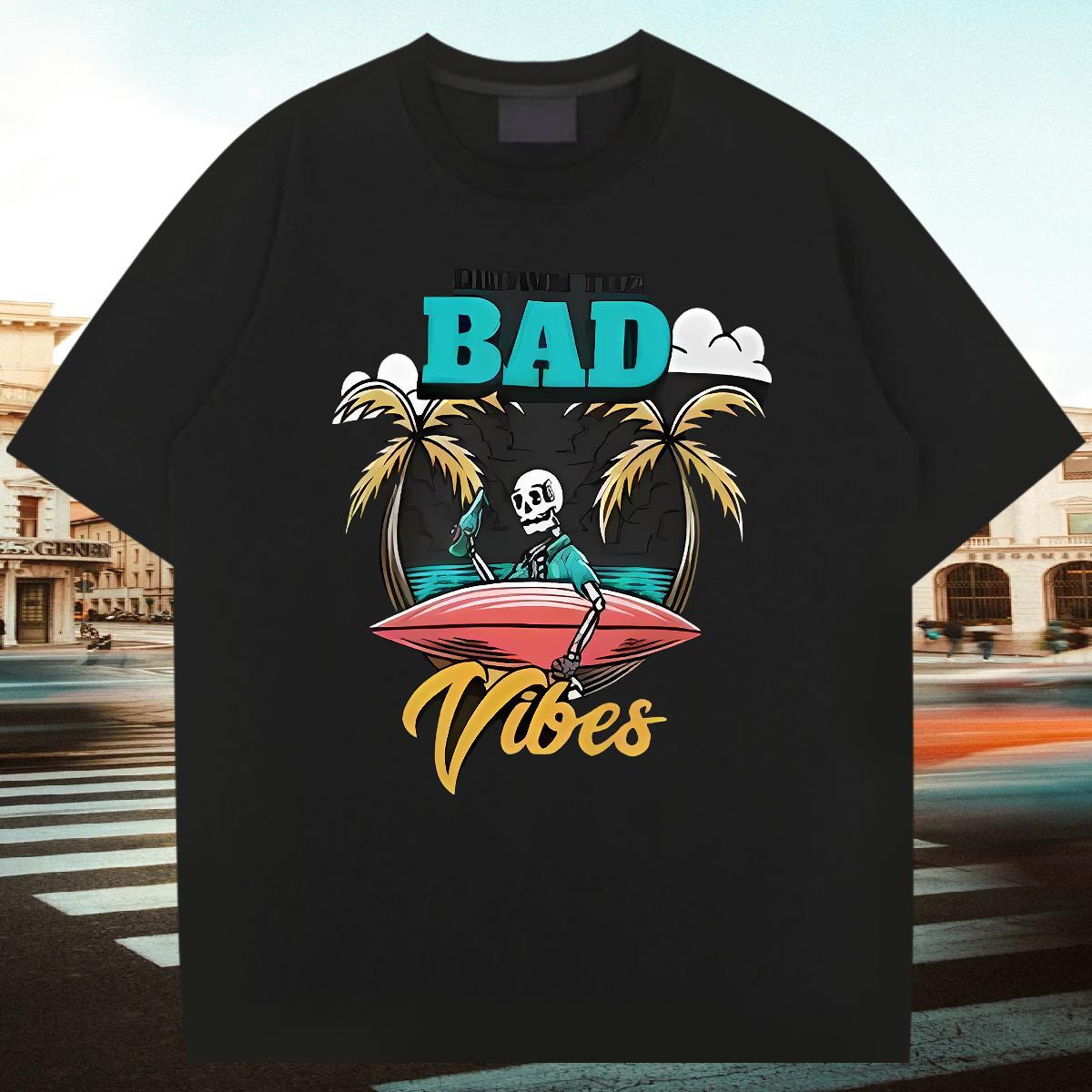 Cool Mens T Shirts 230g 100% Cotton skull Hip Hop Street DIY Logo Oversized Crew Neck Breathable Men Tshirts Classic Tees Shirts