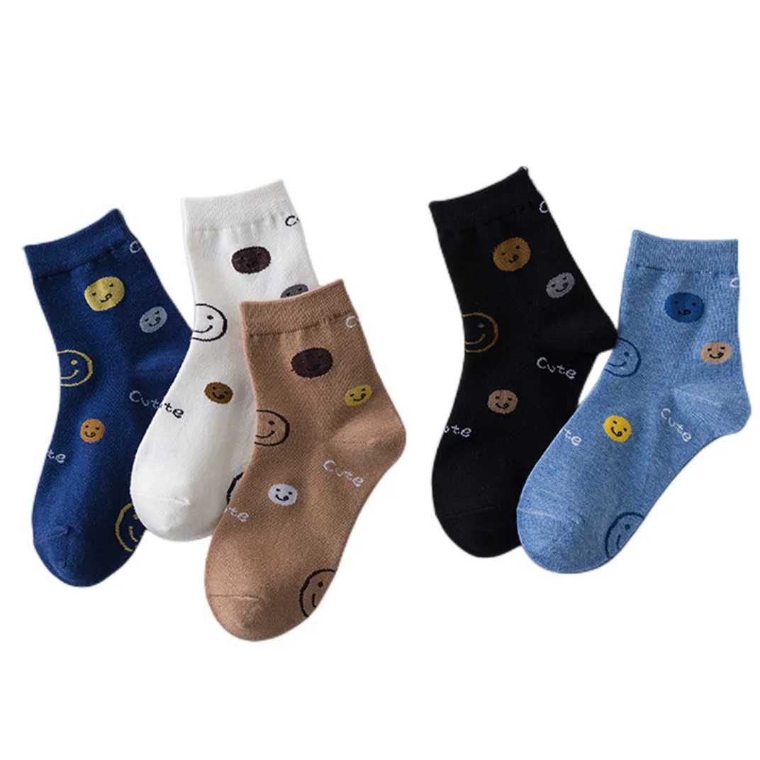 5Pairs Childrens Socks Spring And Autumn Cotton Car Cartoon Boys Socks Kids Sports Socks Boys Girls Quality Breathable Socks CL240824