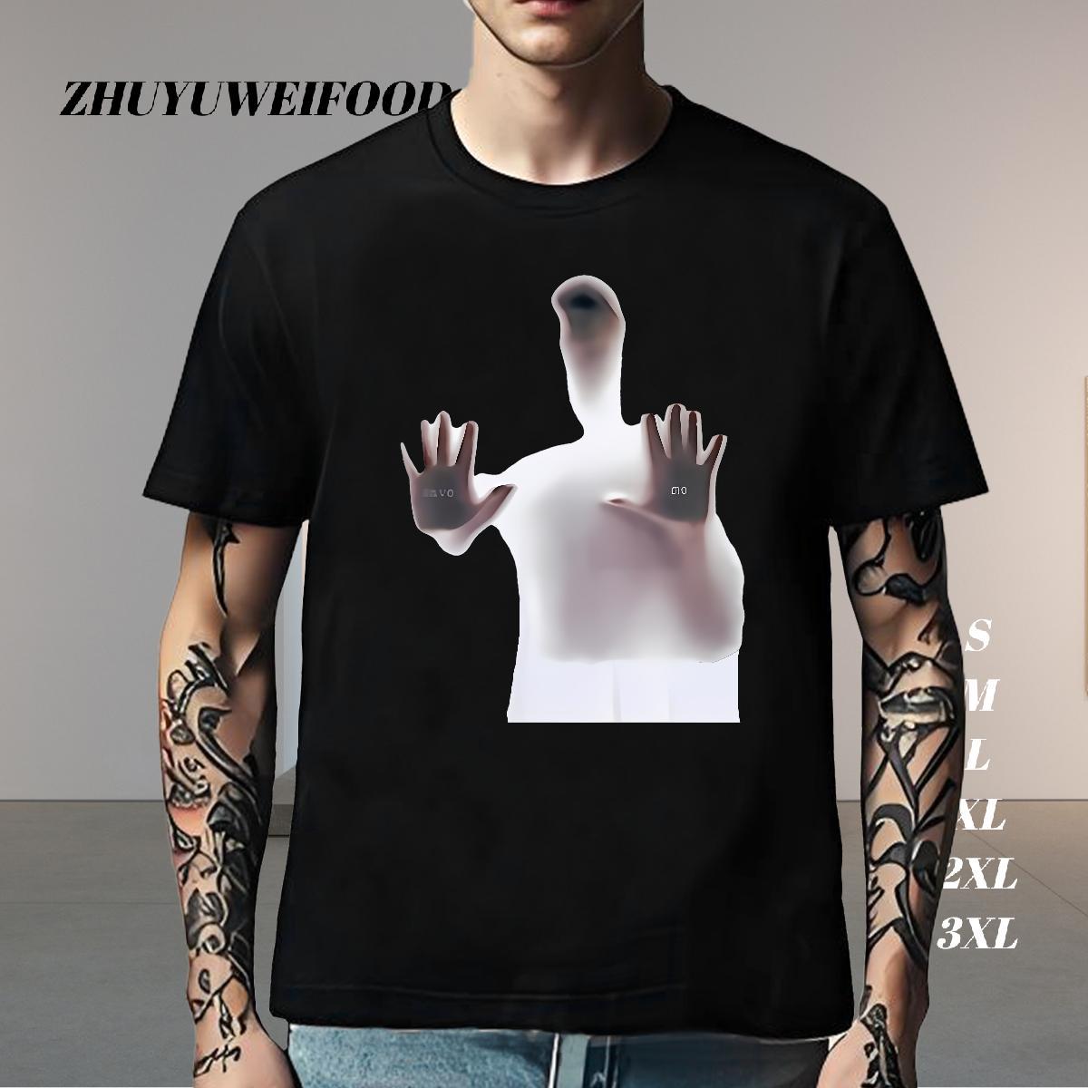 High Quality Mens T Shirts 230g Cotton portrait Daily Outfit DIY Breathable Short Sleeve Men Tees Factory Direct Tee Shirt