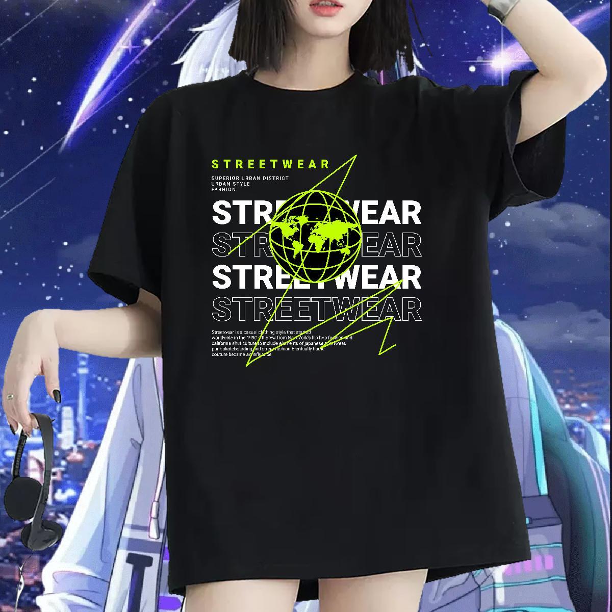 Brand Unisex Tshirts 230g 100% Cotton earth Sport T Shirt For Woman Comfortable Customized Tops