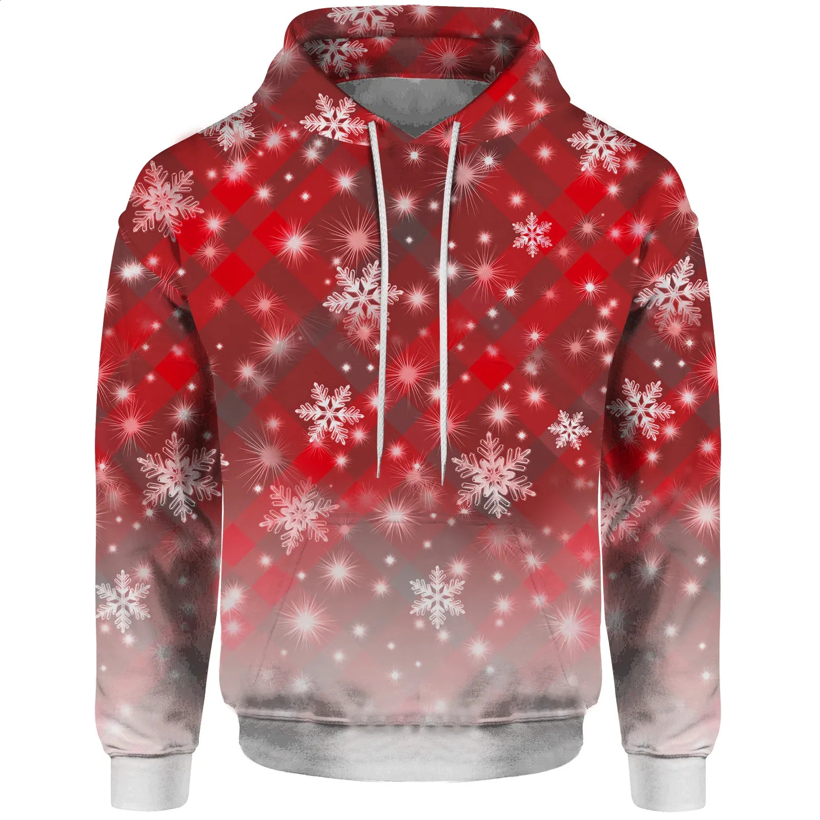 Christmas Graphic Hoodies 3D Print for Men Elk Ironman Triathlon Santa Claus Womens Streetwear Snowflake Long Sleeve Pullover 240823