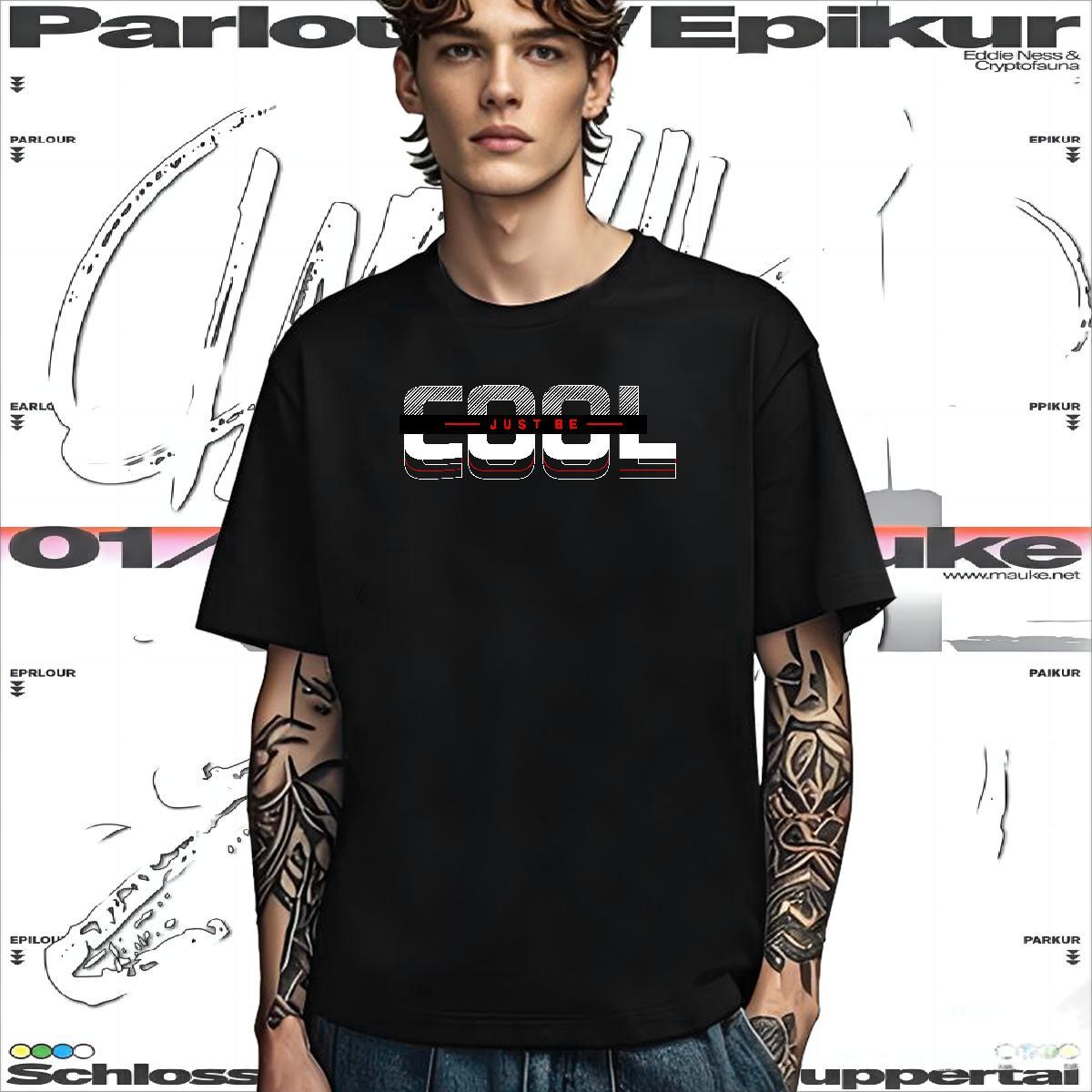 Comfortable Men T Shirts 100% Cotton 230g fast Casual Cartoon Printing L-4XL Pure Cotton Men Clothes T-Shirt New Arrival Tees Shirts