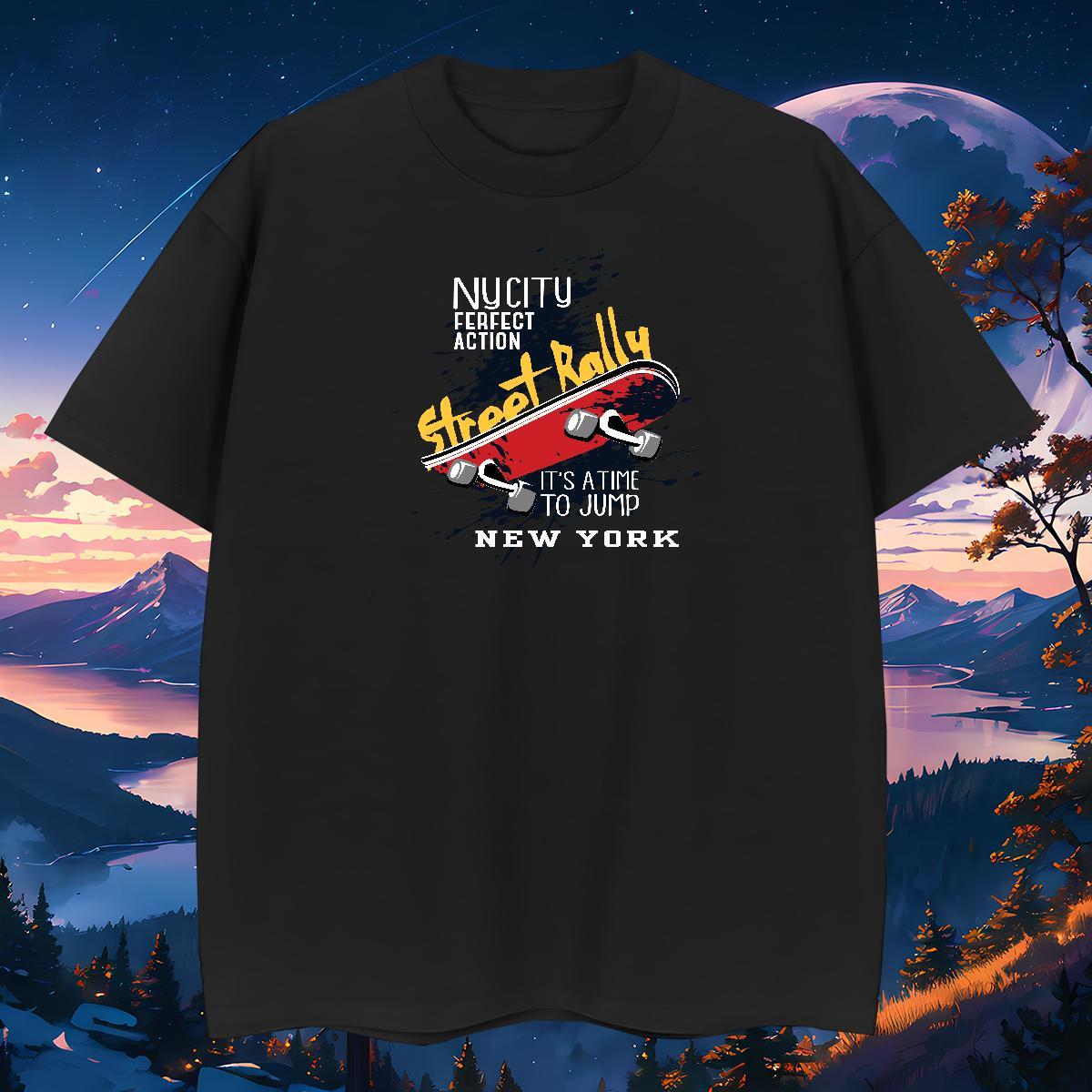 High Quality T-Shirts 100% Cotton 230g skateboarding Street DIY Anime Short Sleeve Soft Tshirt for Man Woman Factory Direct Clothings
