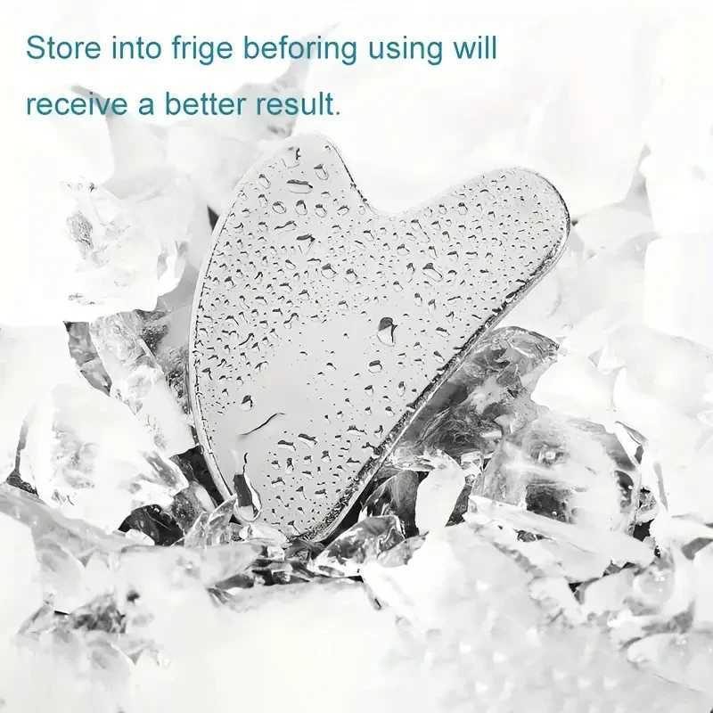 Facial Massage Scraper Stainless Steel Beauty Scraper Face Lift Law Full-Body Dolphin Heart Scraper Holster CL240824