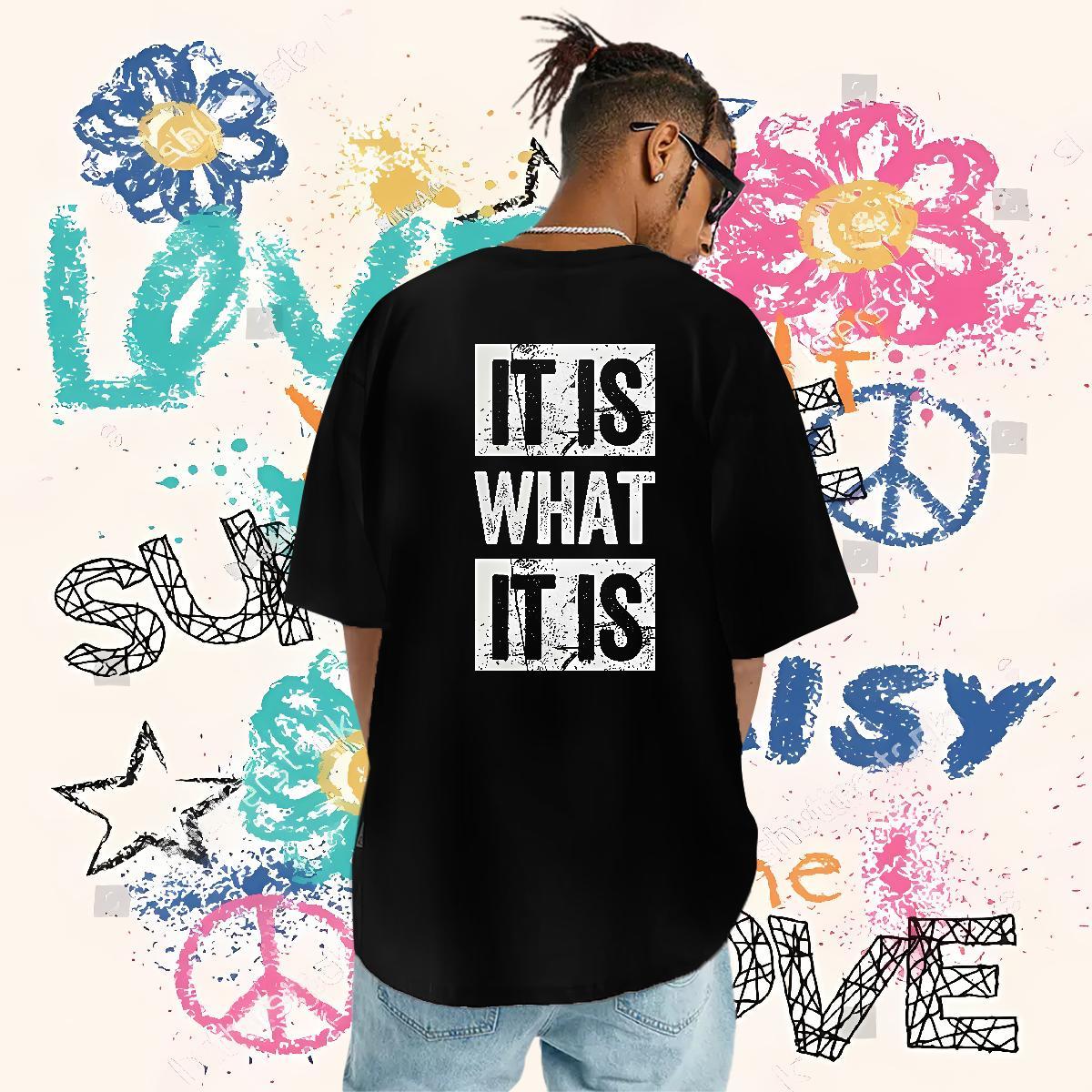 Popular T Shirt For Man 230g 100% Cotton letter High Street Hip Hop Custom Print Oversized Short Sleeve Soft Mens Tshirts Fashion Casual Polos