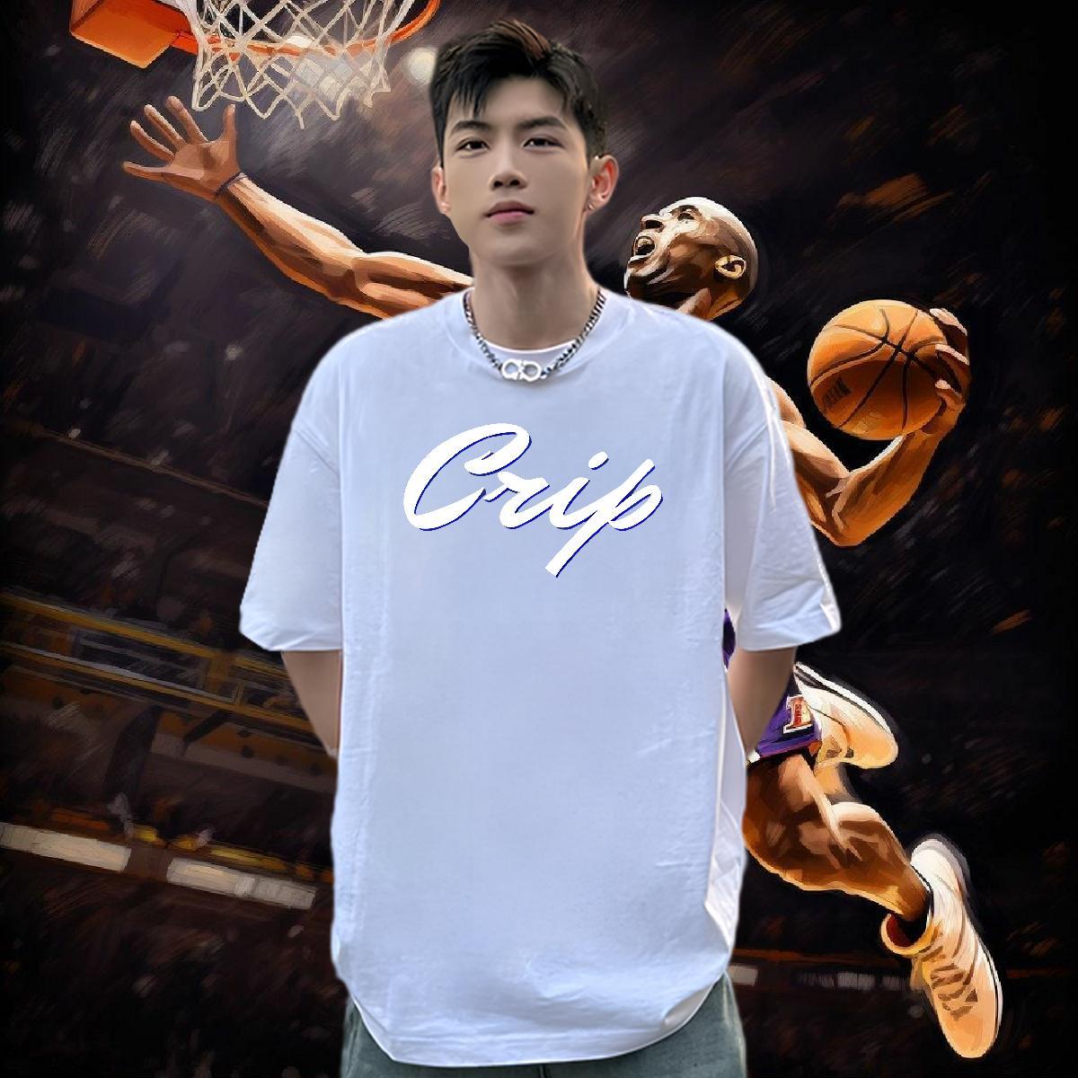 Popular T Shirts Men 100% Cotton 230g letter Sports Casual Oversized Crew Neck Couples T Shirts Fashion New Top Tees