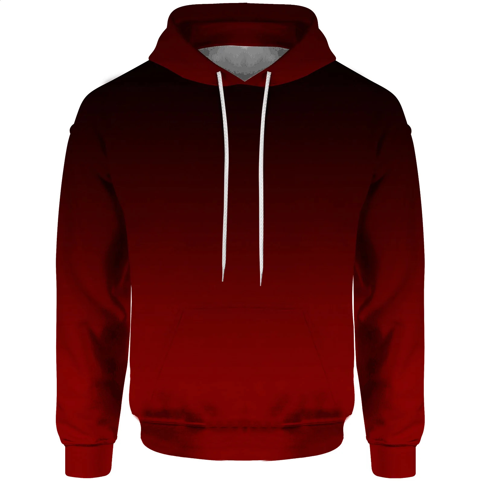 Comfortable Mens Hooded Sweatshirt 3D Digital Printing Hoodies and Sweatshirts for Couples Classic Solid Color Style 240823