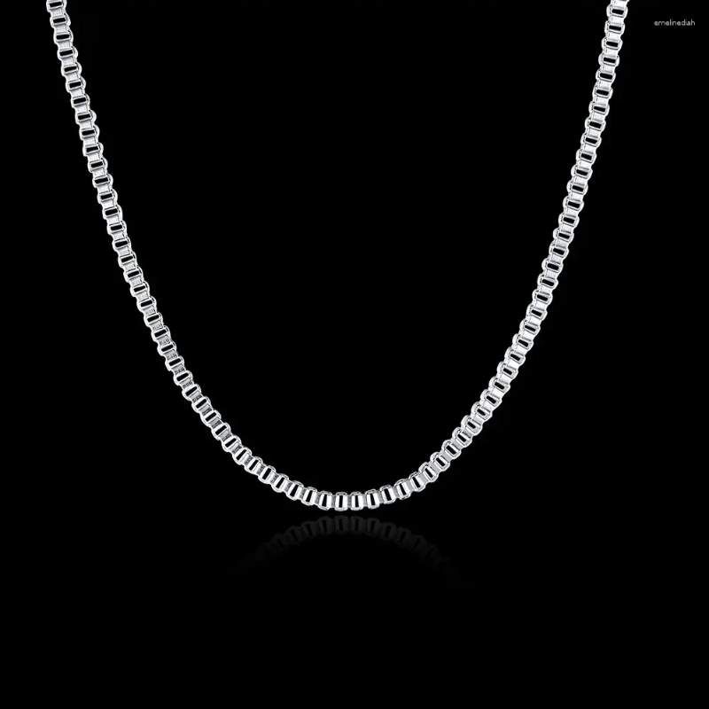 Sterg Box Necklaces 10 Pack Wholesale Sier 2mm Fine Chain 16-24 Inch Men & Women - High Quality Fashion Jewelry for Parties 4