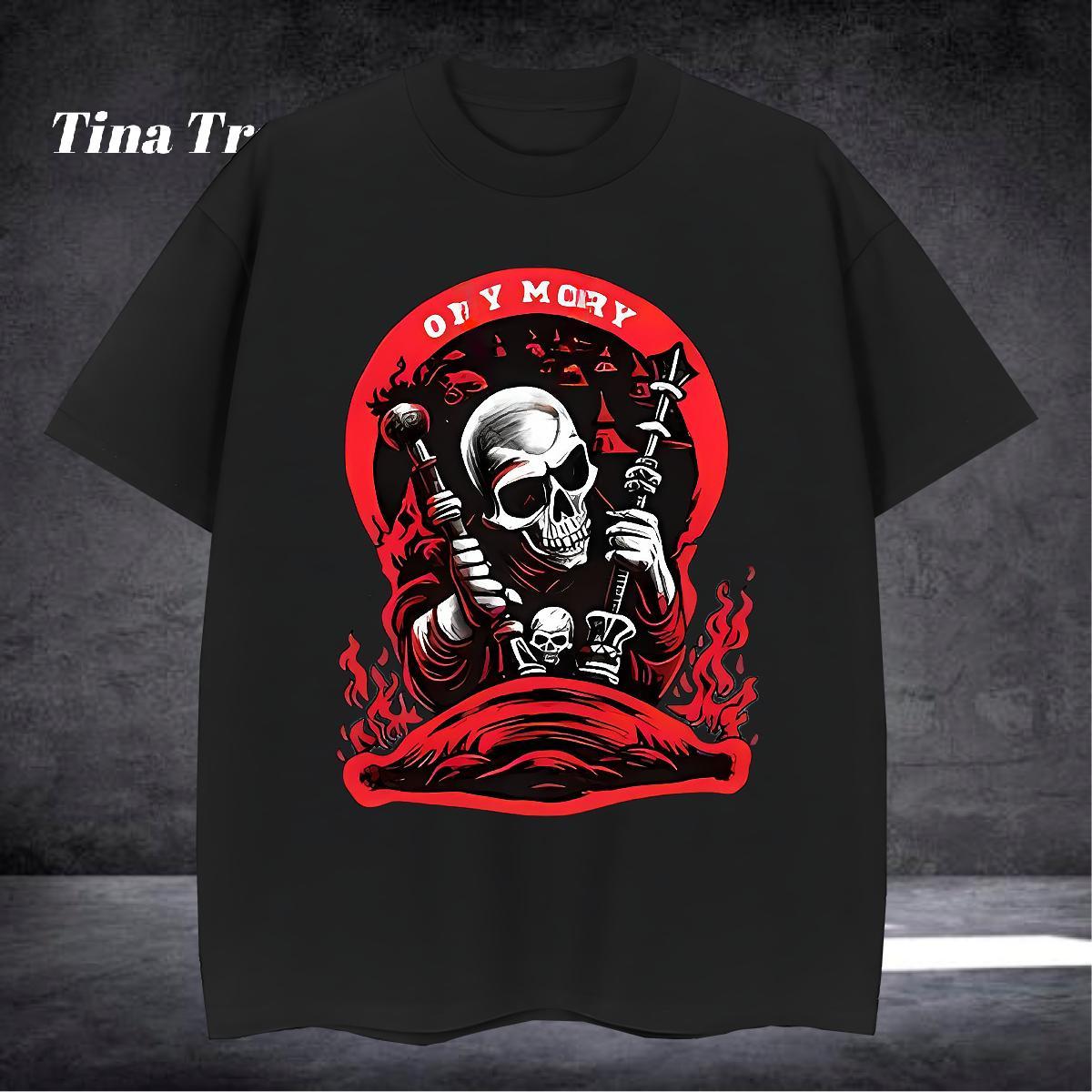 Soft Men T Shirts 100% Cotton 230g skull Street wear Hip Hop Customized Round Neck Short Sleeve Tshirt for Man Woman Stylist Clothings
