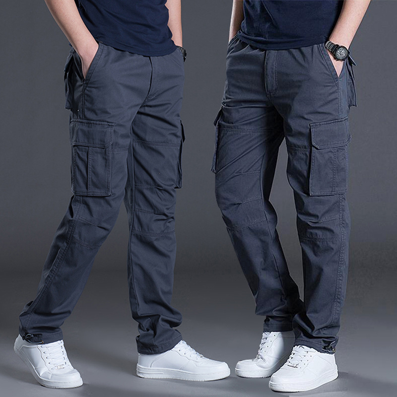 Mens cargo pants summer and spring cotton workwear large size 6XL casual climbing jogging Hombre autumn Trouser w240824