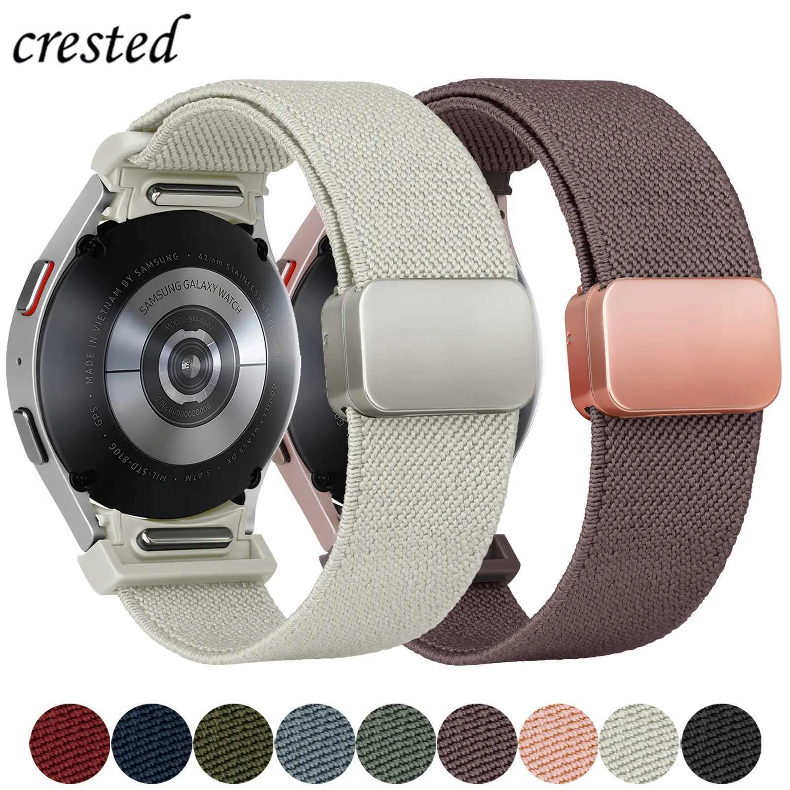 Samsung Galaxy Watch 6 5 4 classic/5 pro 47mm 43mm 44mm 40mm seamless nylon bracelet Galaxy Watch 6 watch4 strap W240824