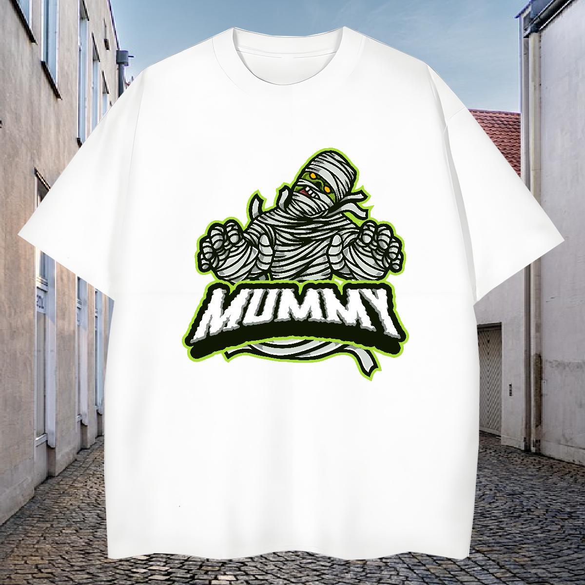 Classic T shirt 230g 100% Cotton skull High Street Hip Hop Oversized 3XL 4XL Breathable Short Sleeve Men Clothes T-Shirt New Arrival Tops