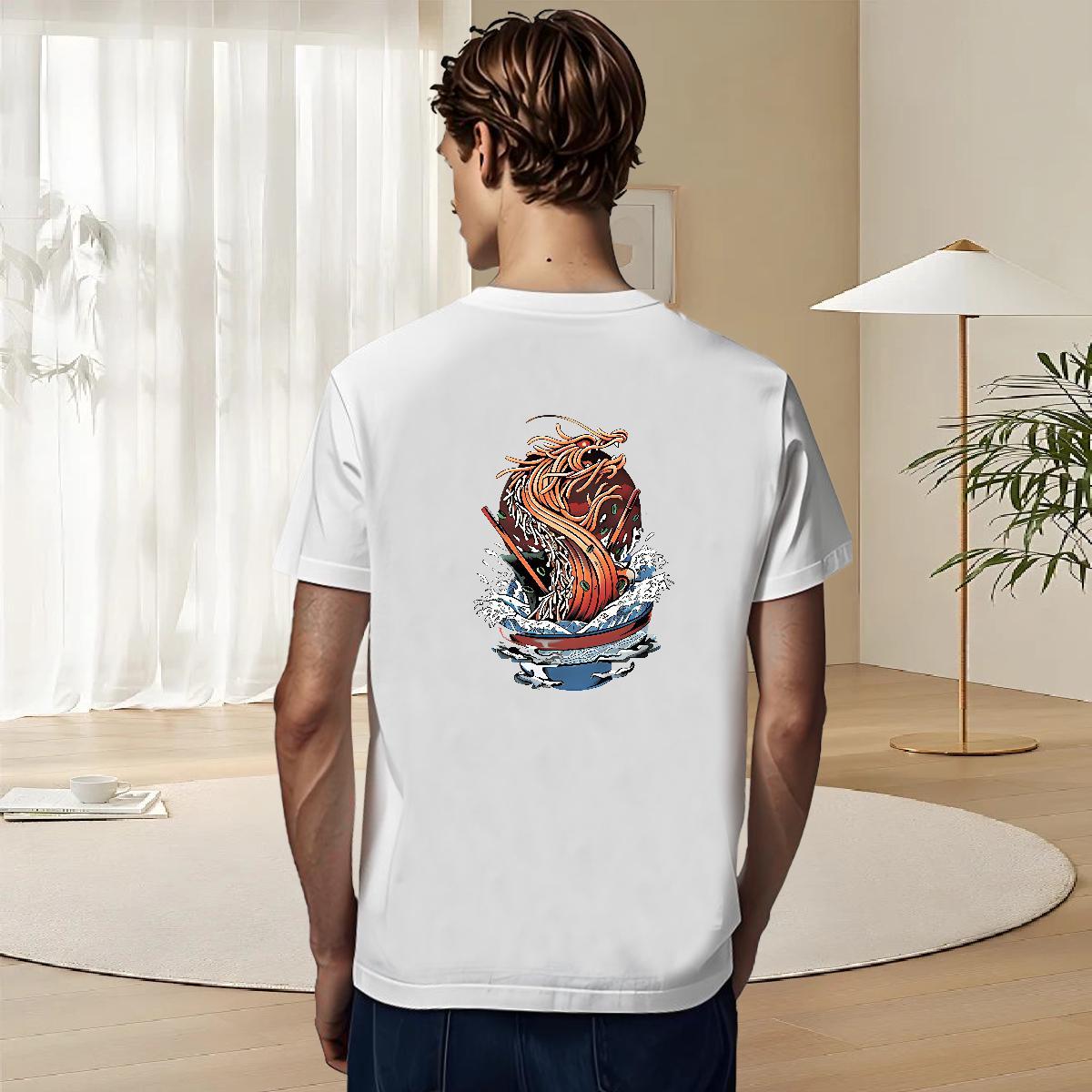 Wholesale Mens T Shirts 230g Cotton skull Casual Beach Custom Big Size Short Sleeve Soft Men Tshirts Classic Clothes
