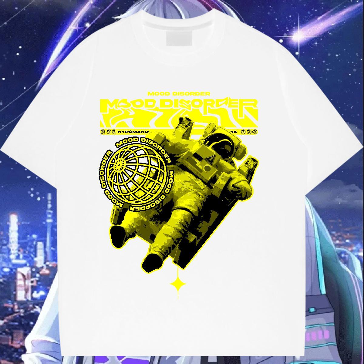 Comfortable Women Tees 100% Cotton 230g universe High Street Hip Hop T Shirt For Woman O Neck Short Sleeves DIY Printed Tops Tees