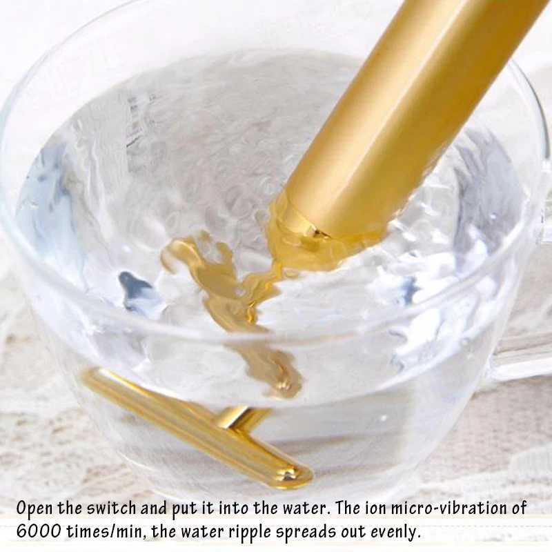 24k Gold Facial Wrinkle Lift Bar T-shaped Slimming Face Care Vibration Beauty Equipment Thin Facial Roller Massager Energy Bar CL240824