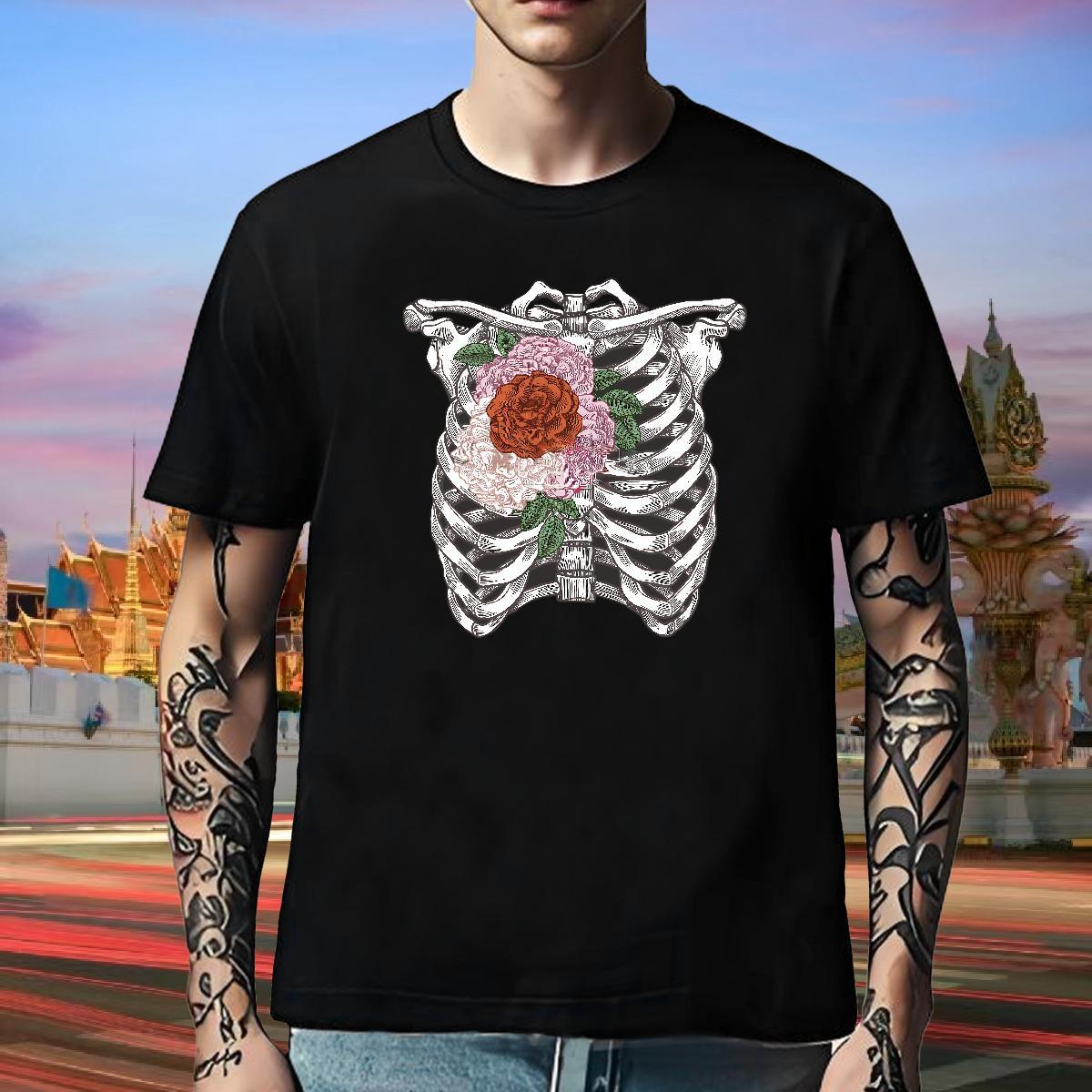 High Quality Man T Shirts 230g Cotton flower Casual Oversized Breathable Short Sleeve Tshirt for Man Woman Custom Tshirts