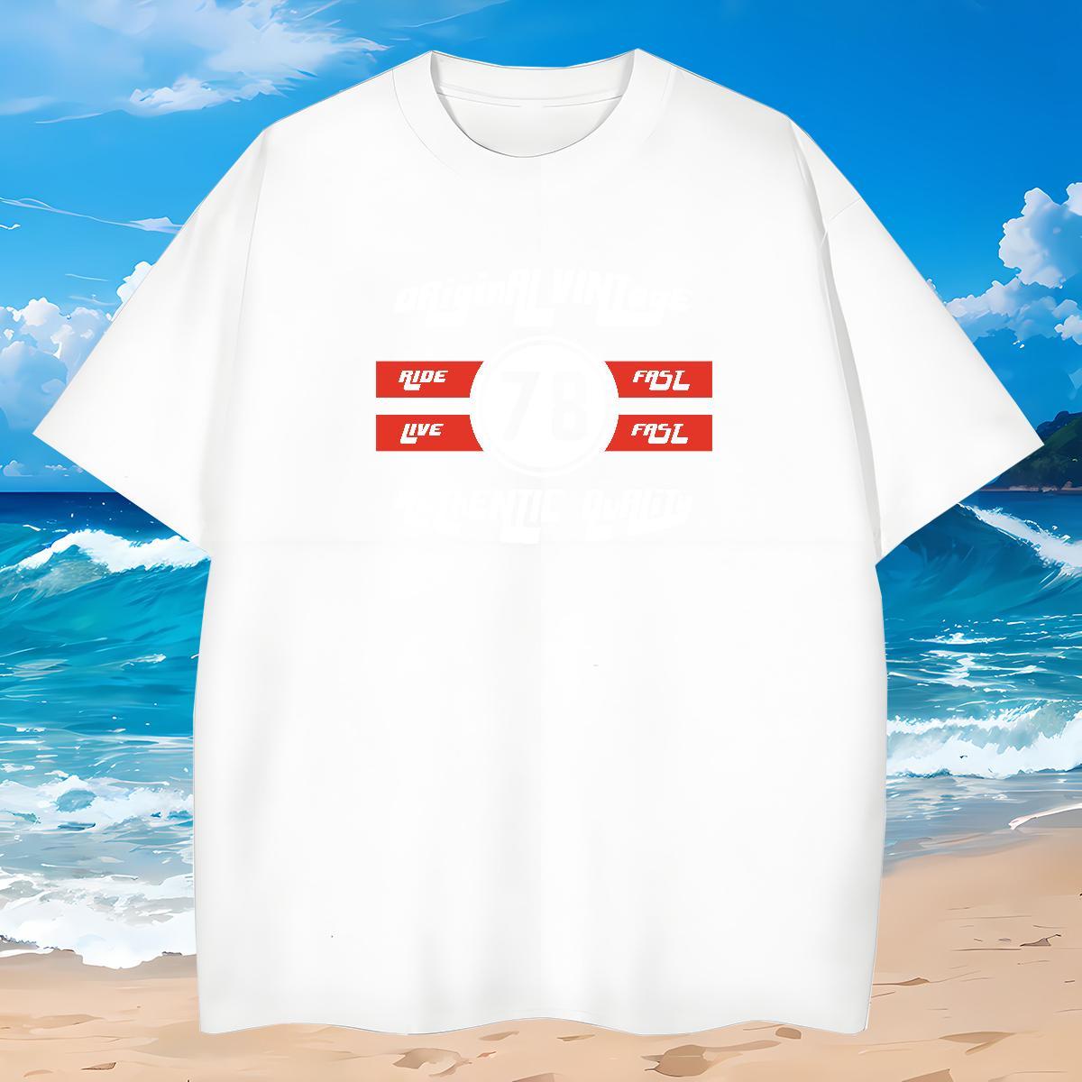 Loose Mens T Shirts 100% Cotton 230g letter Spring Summer Custom Anime Breathable Crew Neck Men Tops Tees Designer Clothings