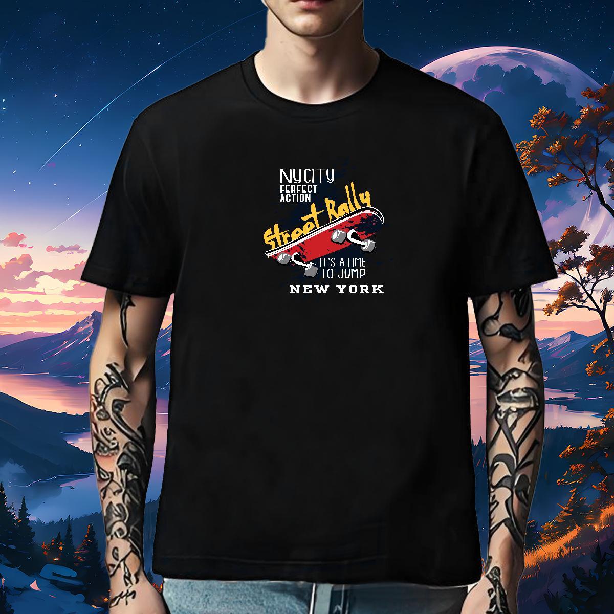 High Quality T-Shirts 100% Cotton 230g skateboarding Street DIY Anime Short Sleeve Soft Tshirt for Man Woman Factory Direct Clothings