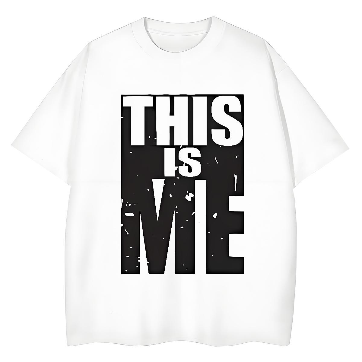 Nice Unisex Tshirts 100% Cotton 230g letter Daily Wear Womens T Shirts Short sleeve Soft Anime Oversized Tees Shirts